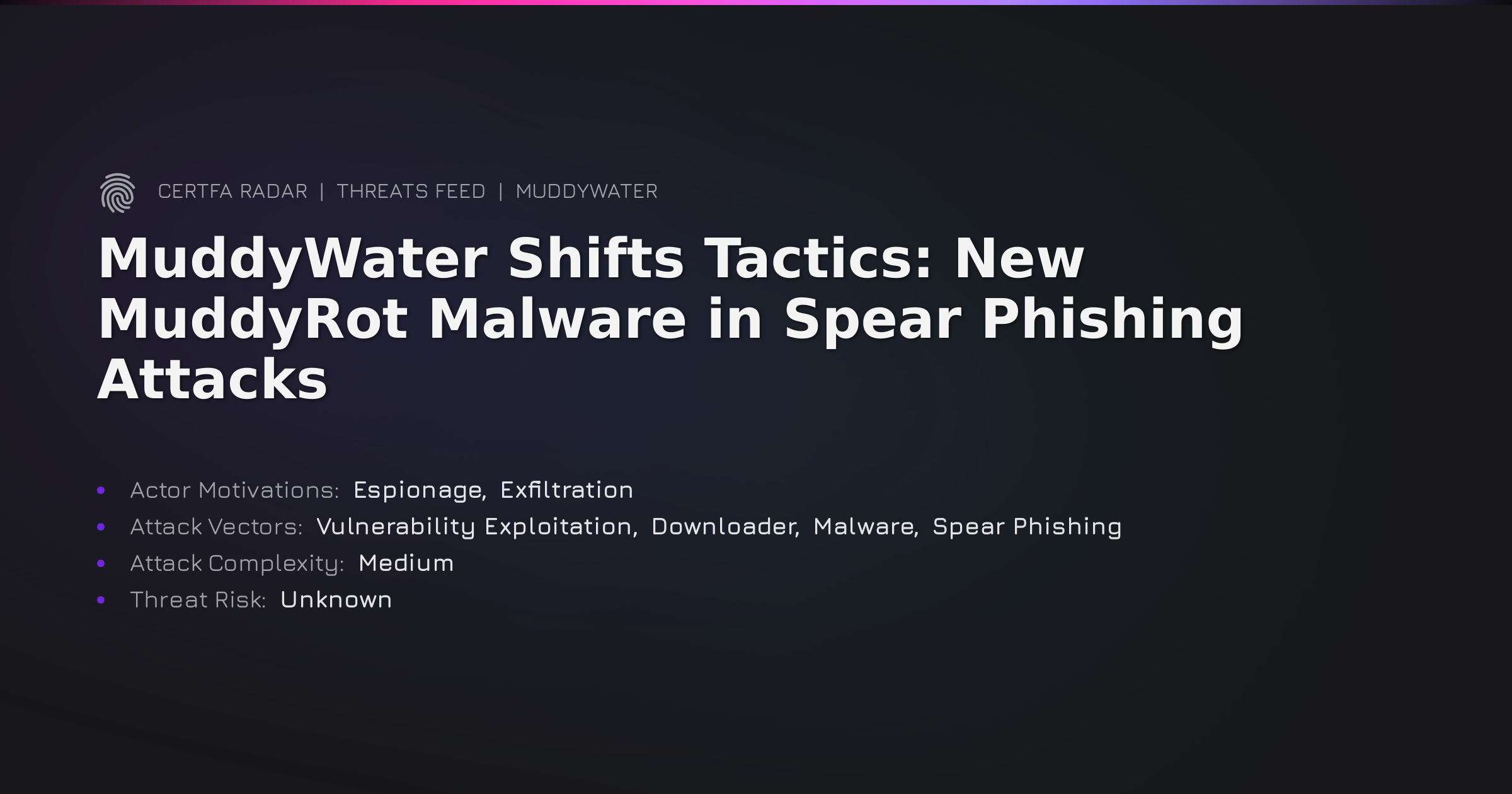 MuddyWater Shifts Tactics: New MuddyRot Malware in Spear Phishing ...